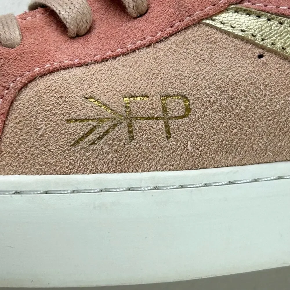Freshly Picked Blush Pink Suede High Top Tennis Shoes Sneakers Sz 6.5 MSRP $225